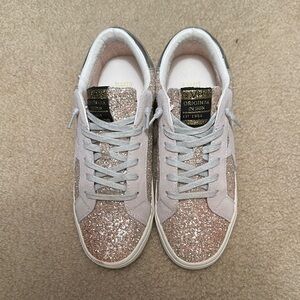 Vintage Havana Pink and Gray Sparkle Sneakers